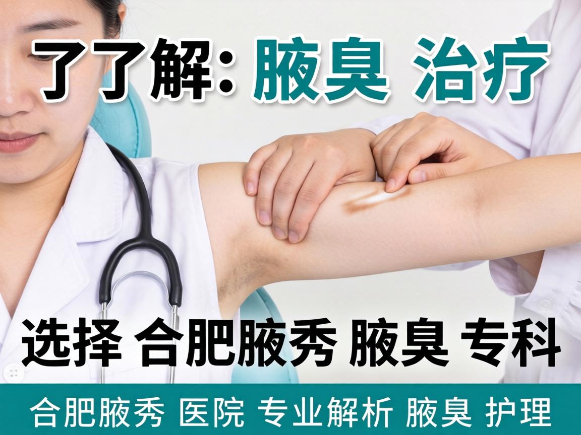 了解腋臭治疗,选择合肥腋秀腋臭专科;合肥腋秀医院专业解析腋臭护理 了解腋臭治疗,选择合肥腋秀腋臭专科;合肥腋秀医院专业解析腋臭护理