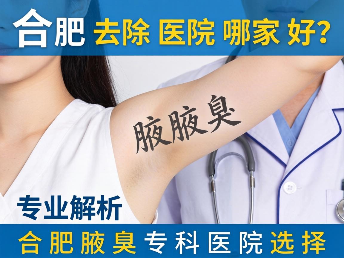合肥腋臭去除医院哪家好？专业解析合肥腋臭专科医院选择