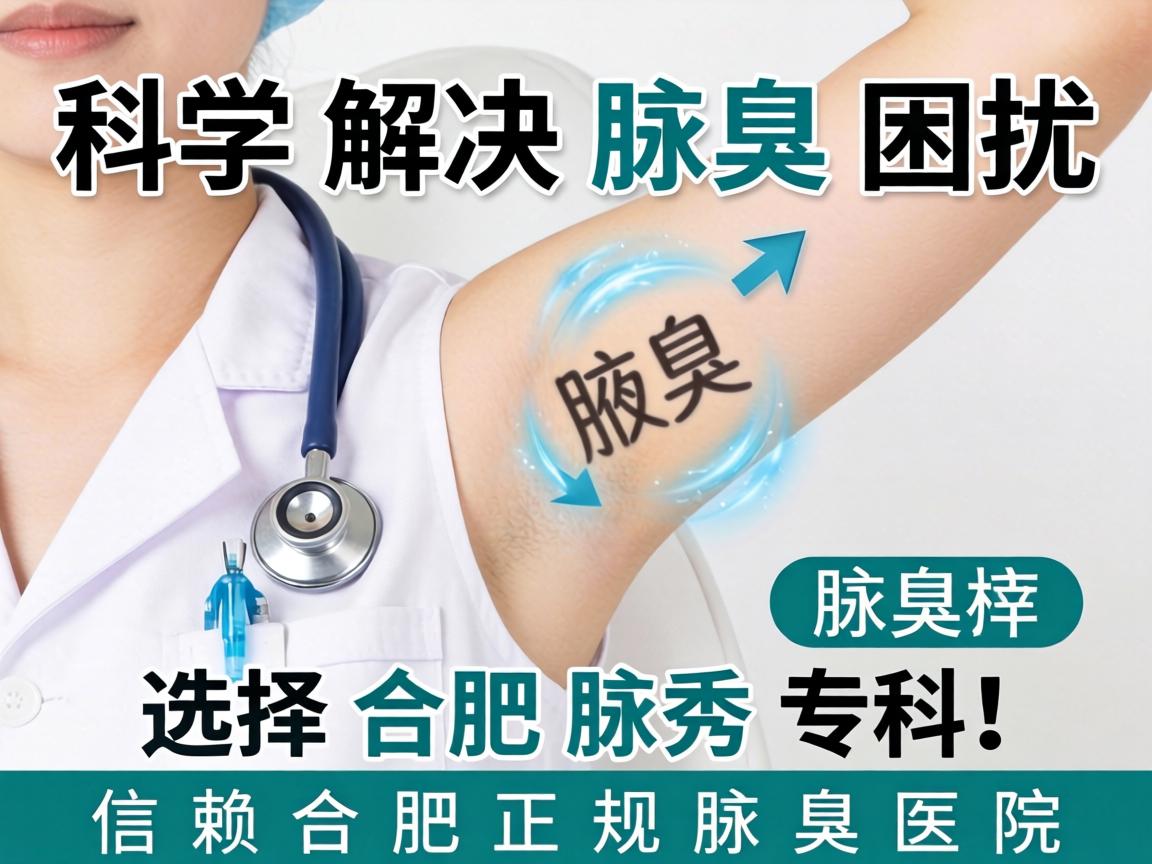 科学解决腋臭困扰，选择合肥腋秀专科，信赖合肥正规腋臭医院
