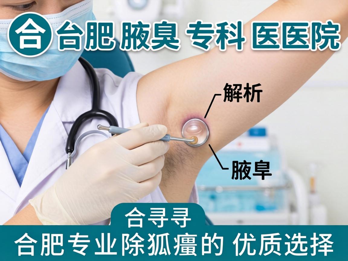 合肥腋臭专科医院解析，探寻合肥专业除狐臭的优质选择