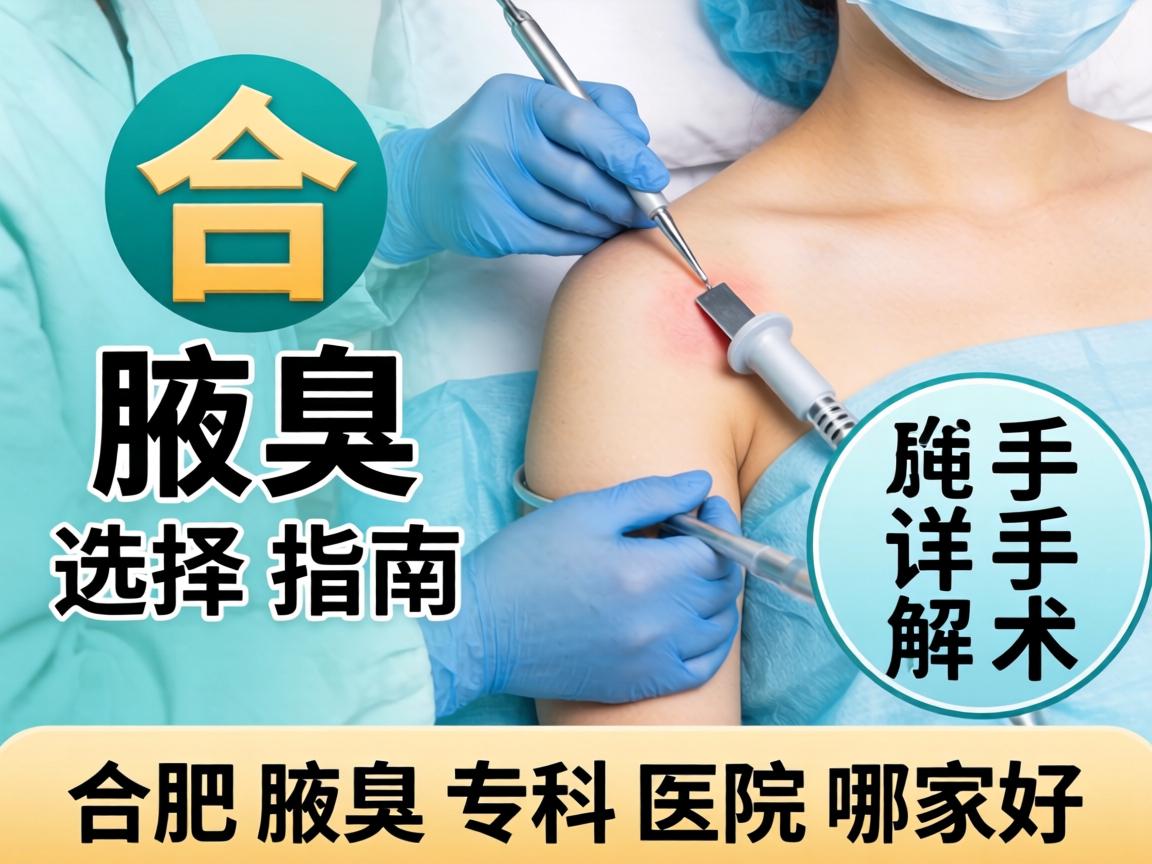 合肥腋臭手术选择指南,详解合肥腋臭专科医院哪家好 合肥腋臭手术选择指南,详解合肥腋臭专科医院哪家好