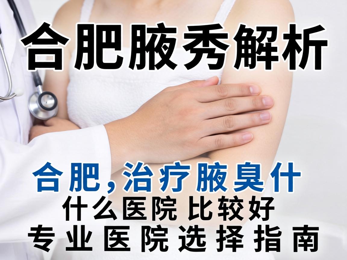 合肥腋秀解析，合肥治疗腋臭什么医院比较好，专业医院选择指南