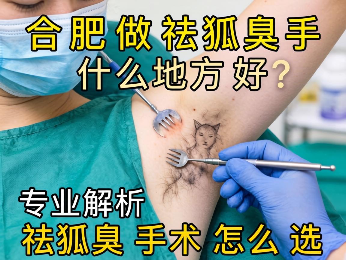 合肥做祛狐臭手术什么地方好？专业解析祛狐臭手术怎么选