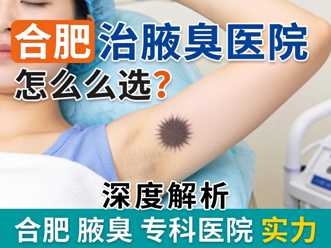 合肥治腋臭医院怎么选？深度解析合肥腋臭专科医院实力