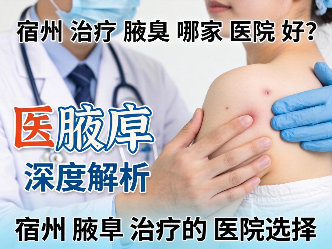 宿州治疗腋臭哪家医院好？深度解析宿州腋臭治疗的医院选择