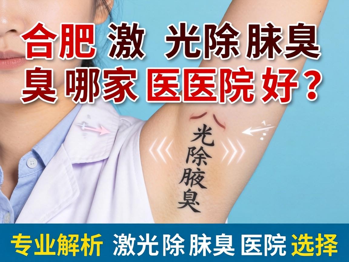 合肥激光除腋臭哪家医院好？专业解析激光除腋臭医院选择