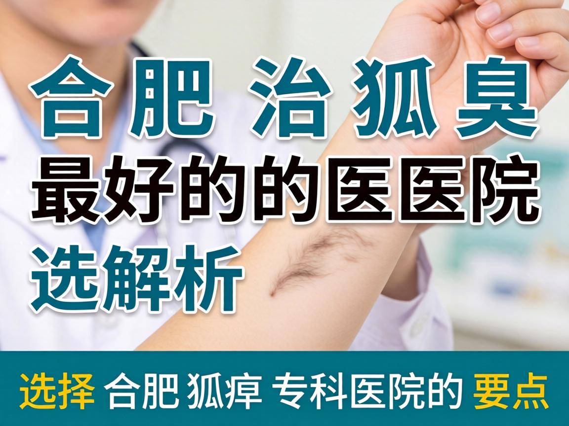 合肥治狐臭最好的医院解析，选择合肥狐臭专科医院的要点