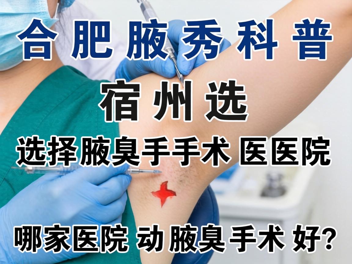 合肥腋秀科普,宿州选择腋臭手术医院,哪家医院动腋臭手术好? 合肥腋秀科普,宿州选择腋臭手术医院,哪家医院动腋臭手术好?