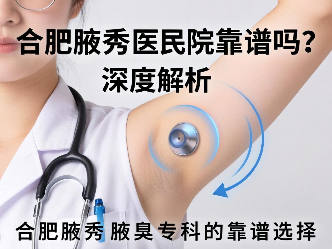 合肥腋秀医院靠谱吗？深度解析合肥腋秀腋臭专科的靠谱选择