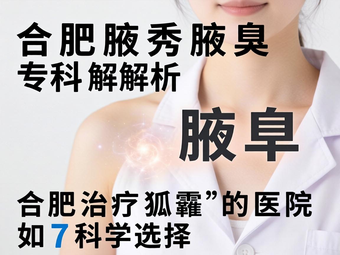 合肥腋秀腋臭专科解析，合肥治疗狐臭的医院如何科学选择