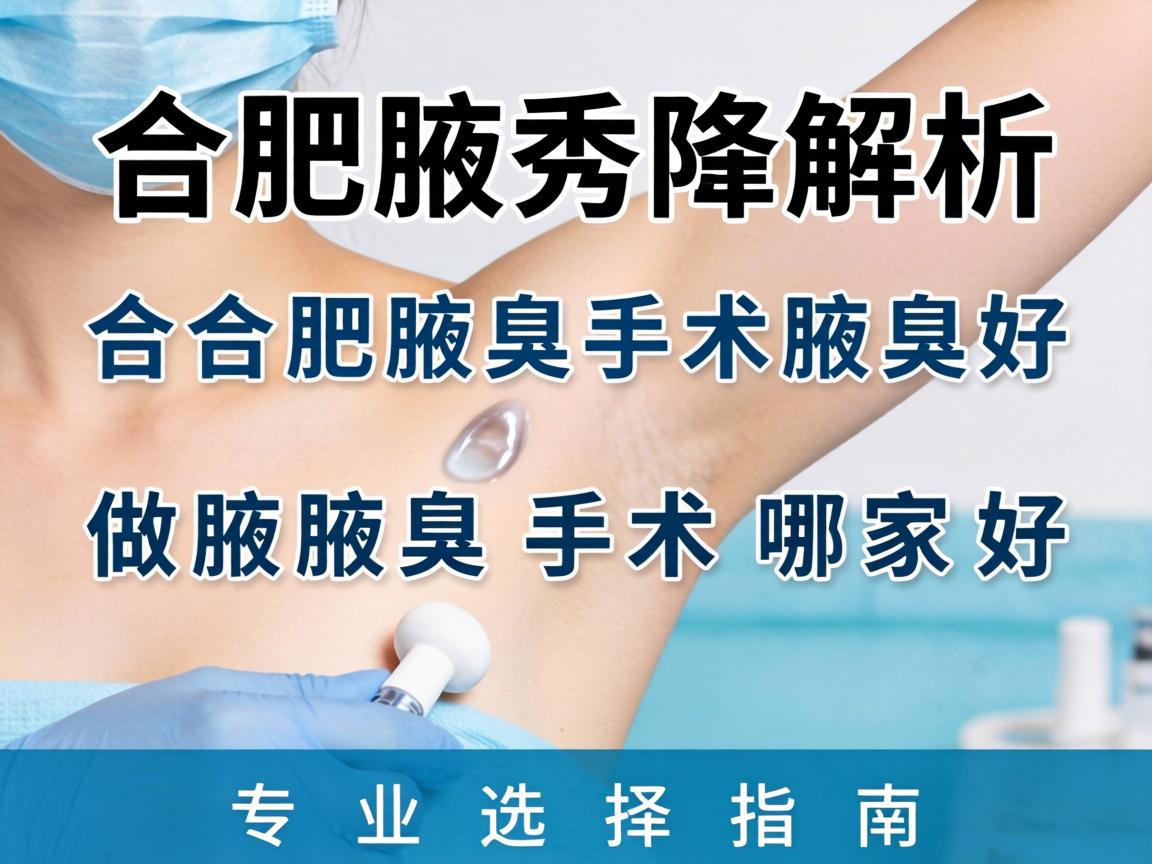 合肥腋秀解析，合肥做腋臭手术哪家好，专业选择指南