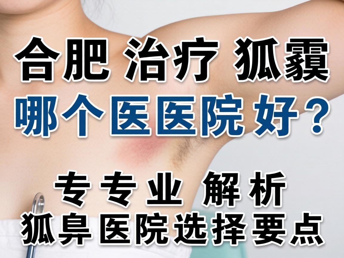 合肥治疗狐臭哪个医院好？专业解析狐臭医院选择要点