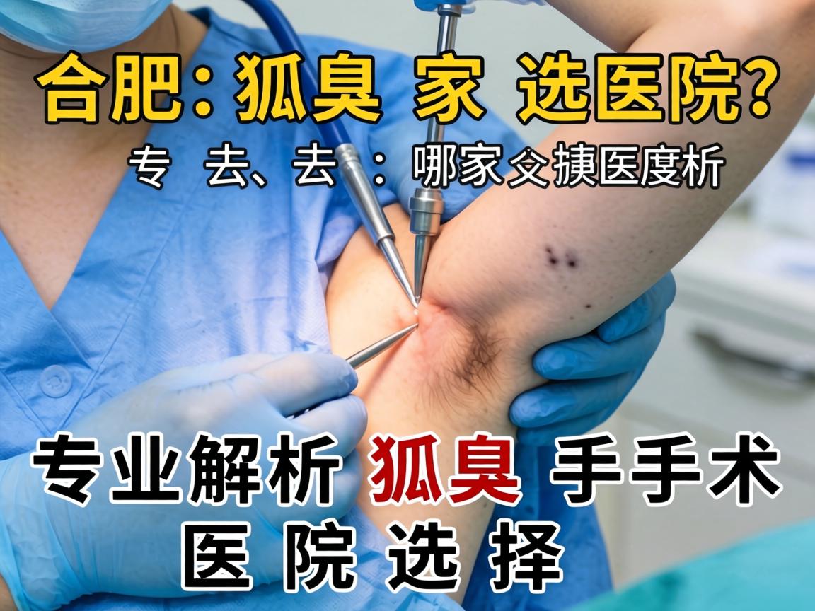 合肥狐臭手术去哪家医院？专业解析狐臭手术医院选择