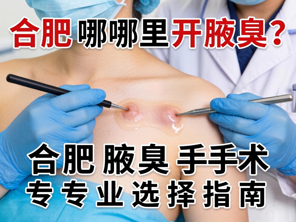 合肥哪里开腋臭？合肥腋臭手术专业选择指南