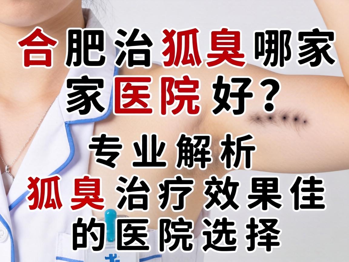 合肥治狐臭哪家医院好？专业解析狐臭治疗效果佳的医院选择