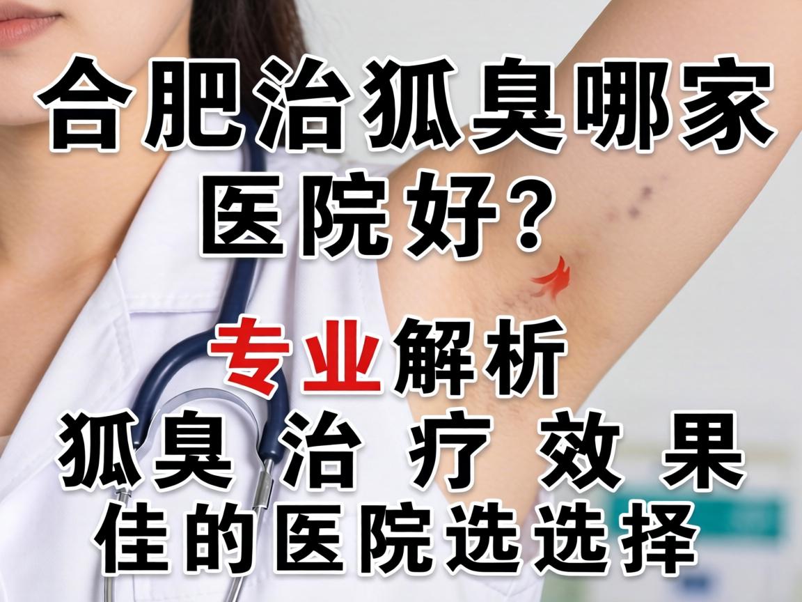 合肥治狐臭哪家医院好？专业解析狐臭治疗效果佳的医院选择