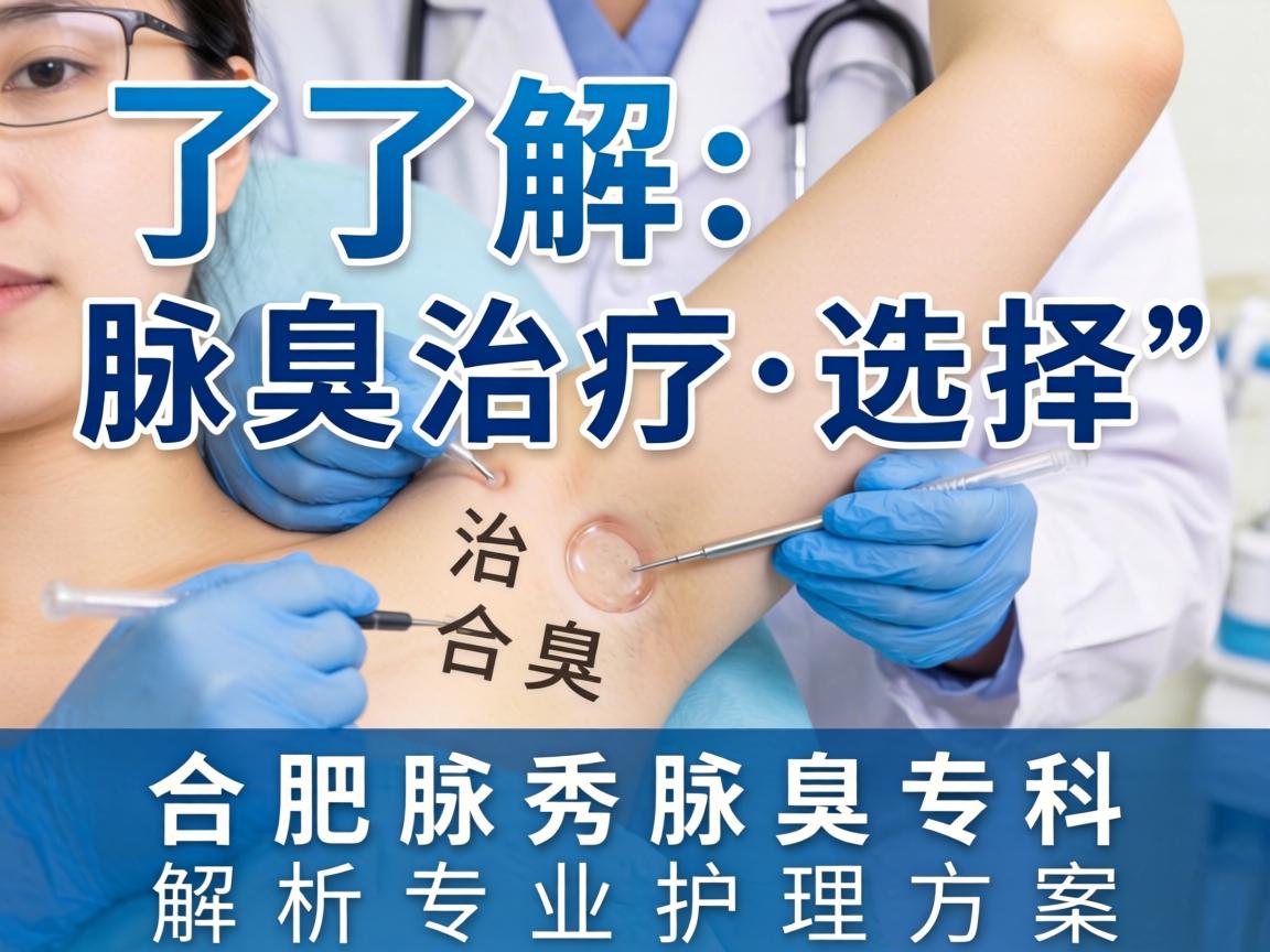了解腋臭治疗选择，合肥腋秀腋臭专科解析专业护理方案