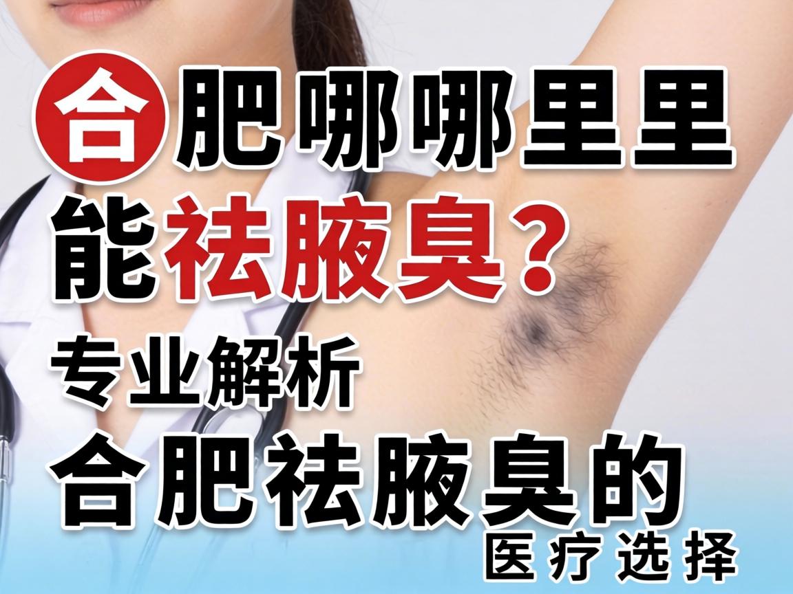 合肥哪里能祛腋臭？专业解析合肥祛腋臭的医疗选择