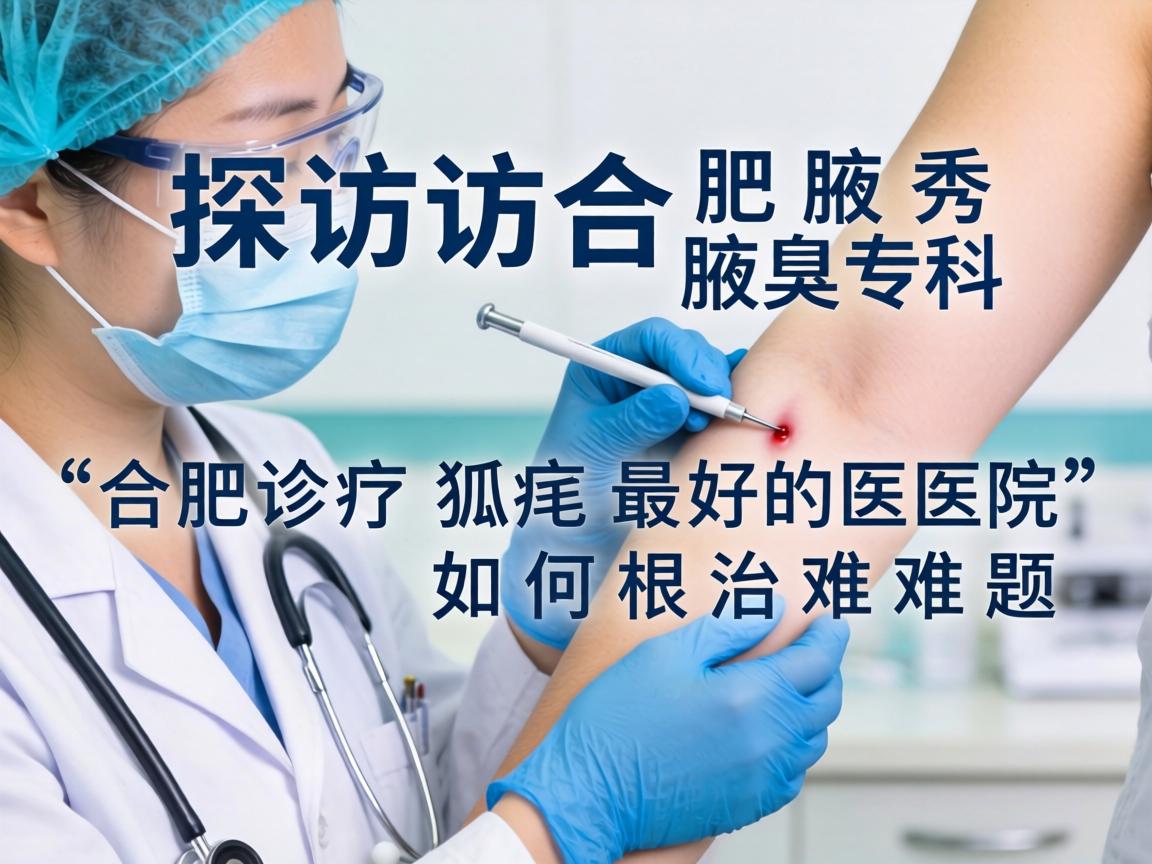 探访合肥腋秀腋臭专科，解析合肥诊疗狐臭最好的医院如何根治难题