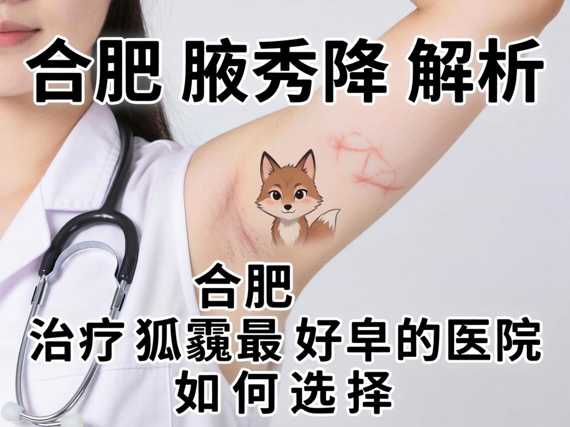 合肥腋秀解析，合肥治疗狐臭最好的医院如何选择