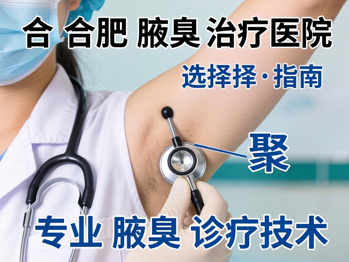 合肥腋臭治疗医院选择指南，聚焦专业腋臭诊疗技术