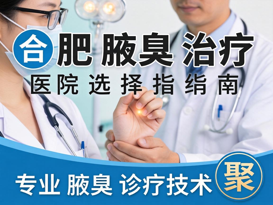 合肥腋臭治疗医院选择指南，聚焦专业腋臭诊疗技术