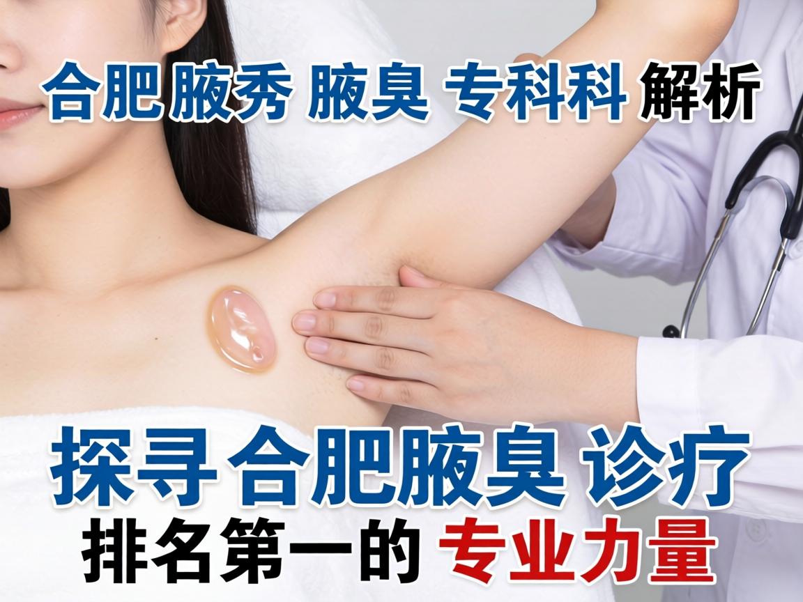 合肥腋秀腋臭专科解析，探寻合肥腋臭诊疗排名第一的专业力量