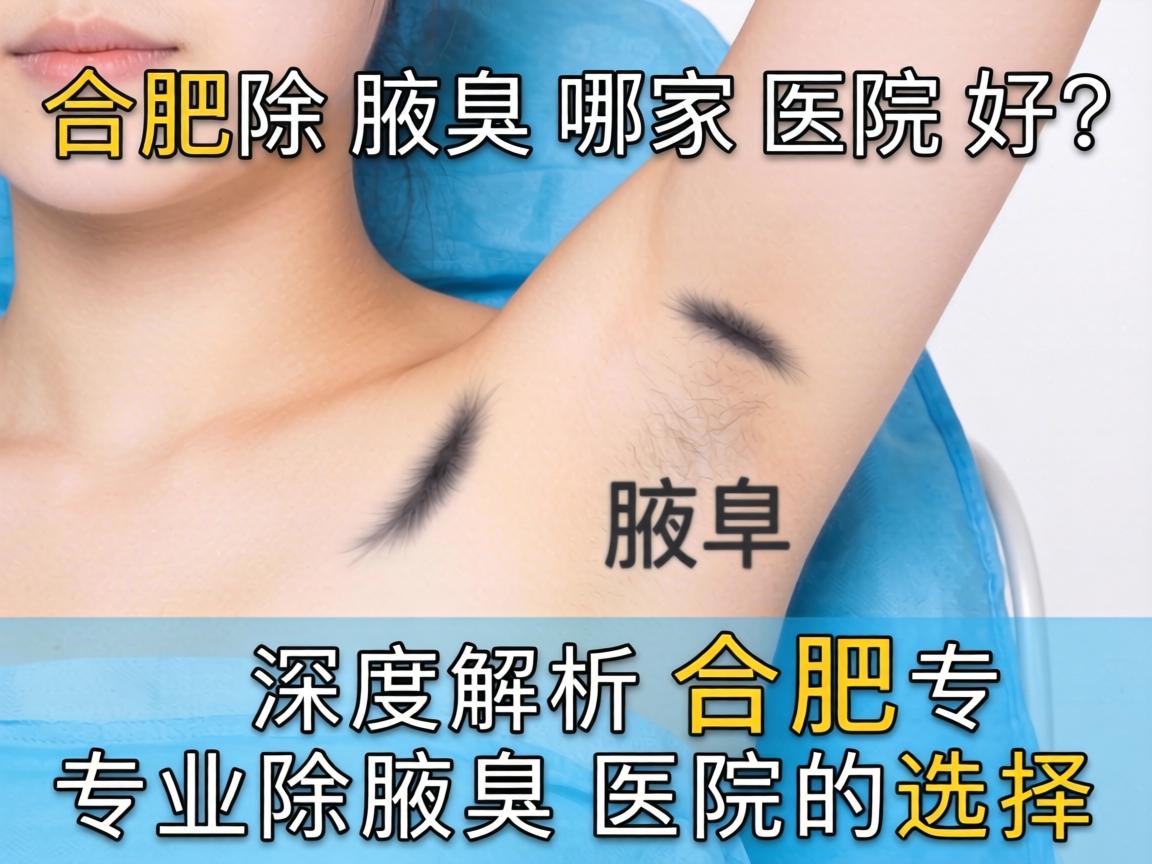 合肥除腋臭哪家医院好？深度解析合肥专业除腋臭医院的选择