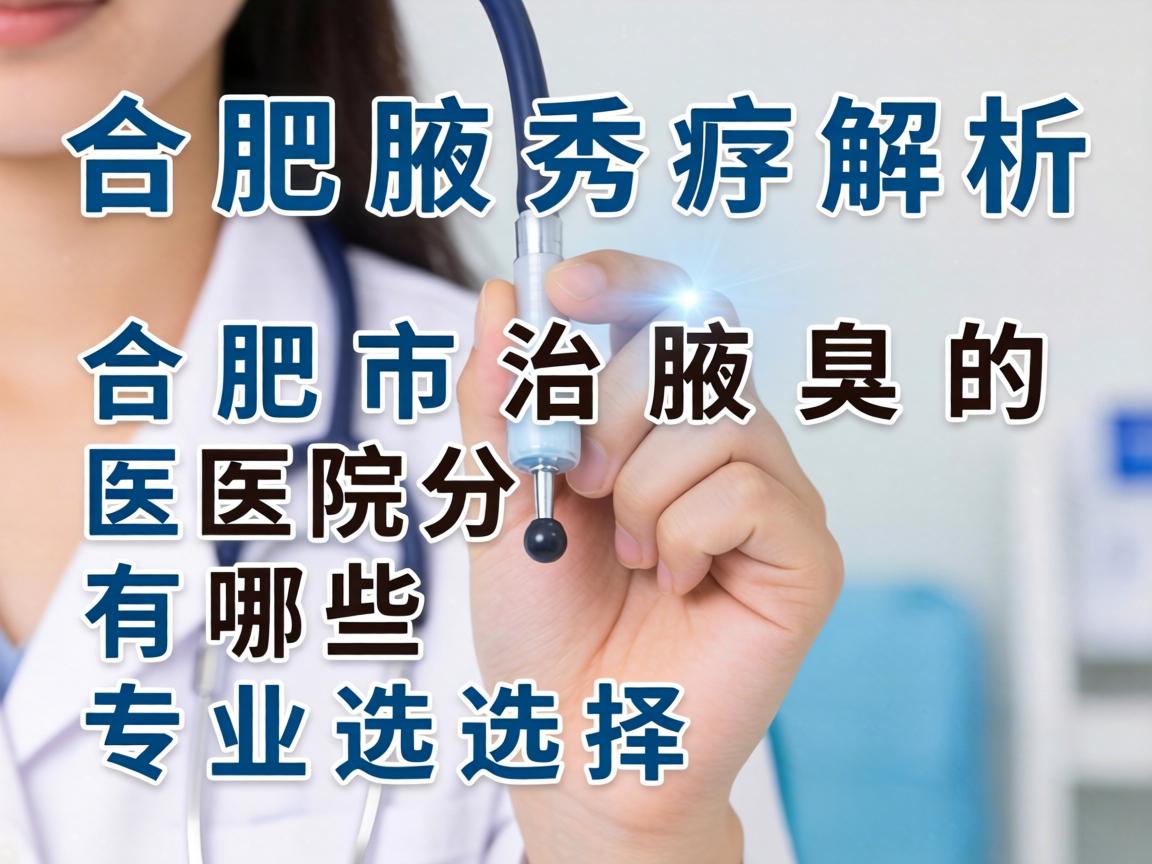 合肥腋秀解析，合肥市治腋臭的医院分别有哪些专业选择？
