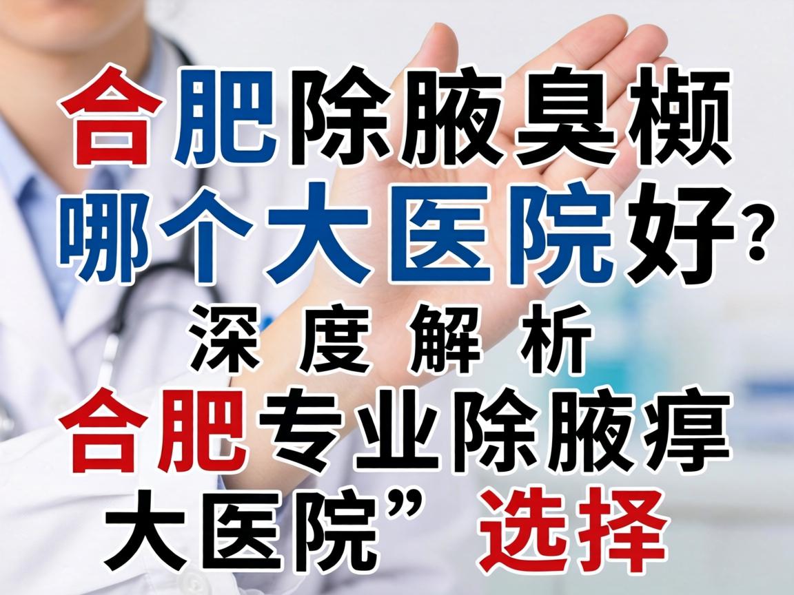 合肥除腋臭哪个大医院好?深度解析合肥专业除腋臭大医院的选择 合肥除腋臭哪个大医院好?深度解析合肥专业除腋臭大医院的选择