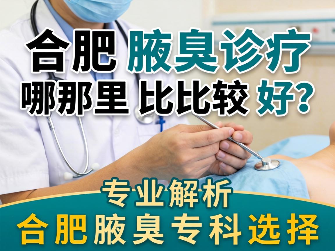 合肥腋臭诊疗哪里比较好？专业解析合肥腋臭专科选择