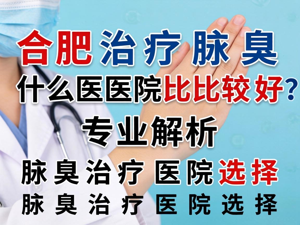 合肥治疗腋臭什么医院比较好？专业解析腋臭治疗医院选择