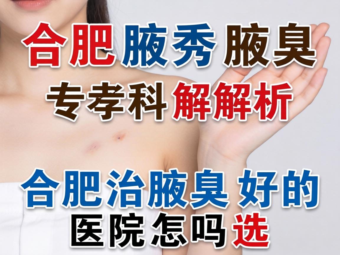 合肥腋秀腋臭专科解析，合肥治腋臭好的医院怎么选？