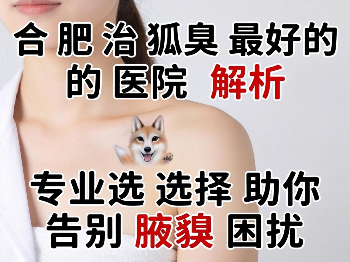 合肥治狐臭最好的医院解析，专业选择助你告别腋臭困扰