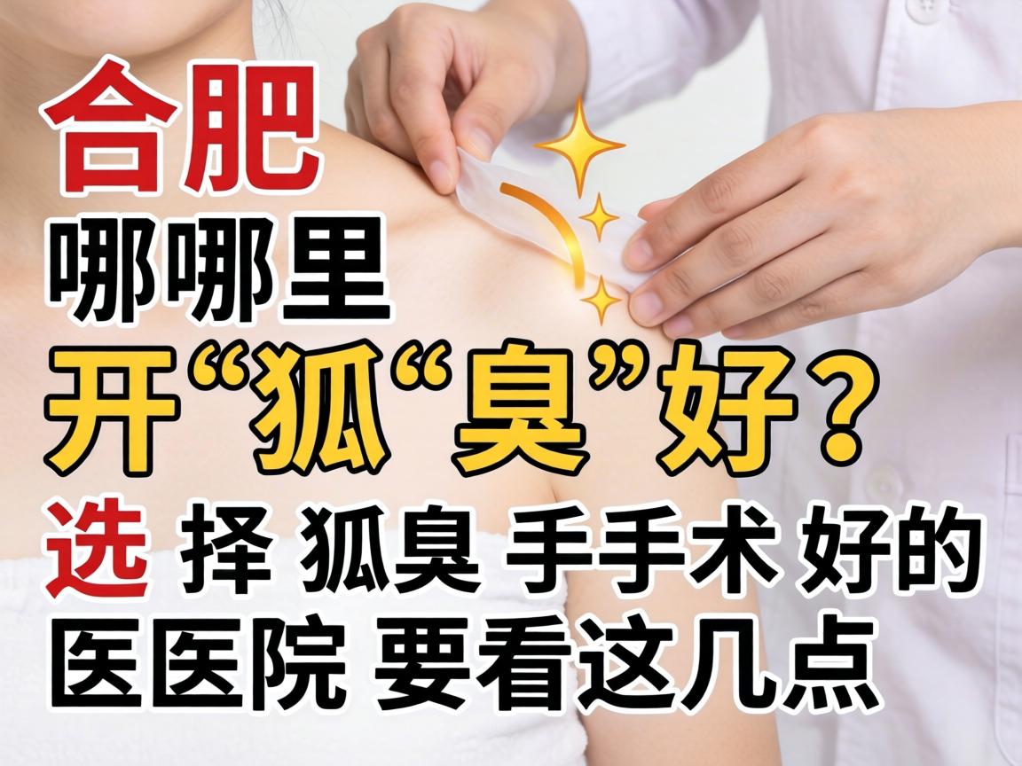 合肥哪里开狐臭好?选择狐臭手术好的医院要看这几点 合肥哪里开狐臭好?选择狐臭手术好的医院要看这几点