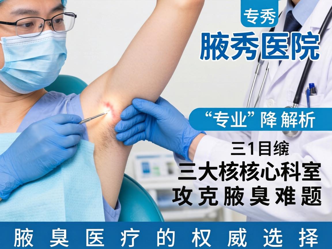 腋秀医院专业解析，三大核心科室攻克腋臭难题，腋臭医疗的权威选择