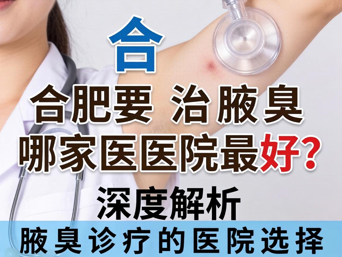 合肥治腋臭哪家医院最好？深度解析腋臭诊疗的医院选择