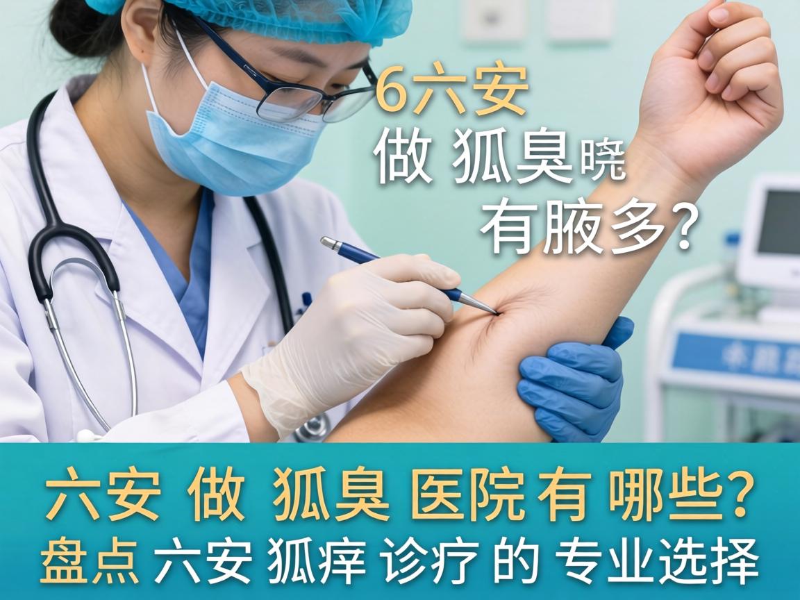 六安做狐臭医院有哪些？盘点六安狐臭诊疗的专业选择