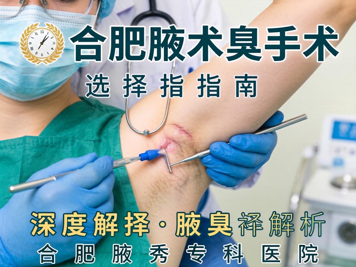 合肥腋臭手术选择指南，深度解析合肥腋秀专科医院