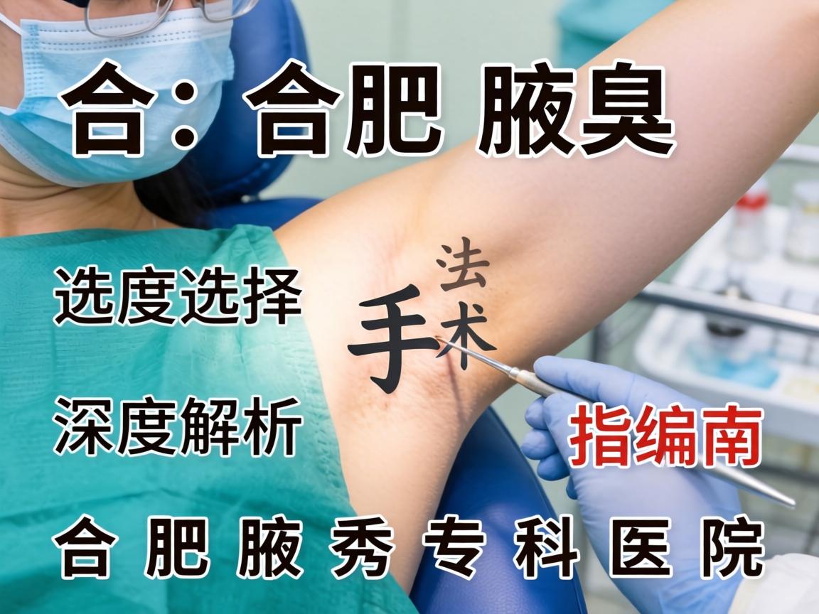 合肥腋臭手术选择指南，深度解析合肥腋秀专科医院