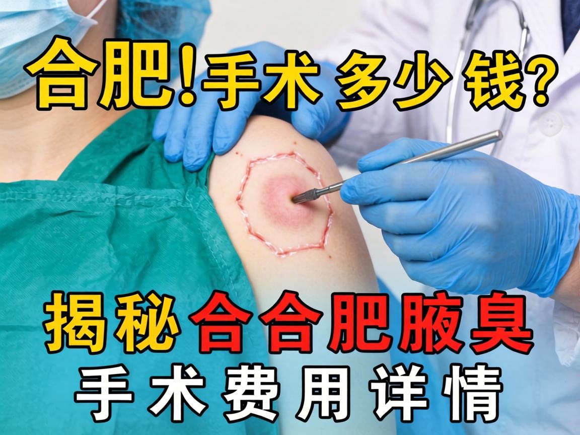合肥腋臭手术多少钱？揭秘合肥腋臭手术费用详情
