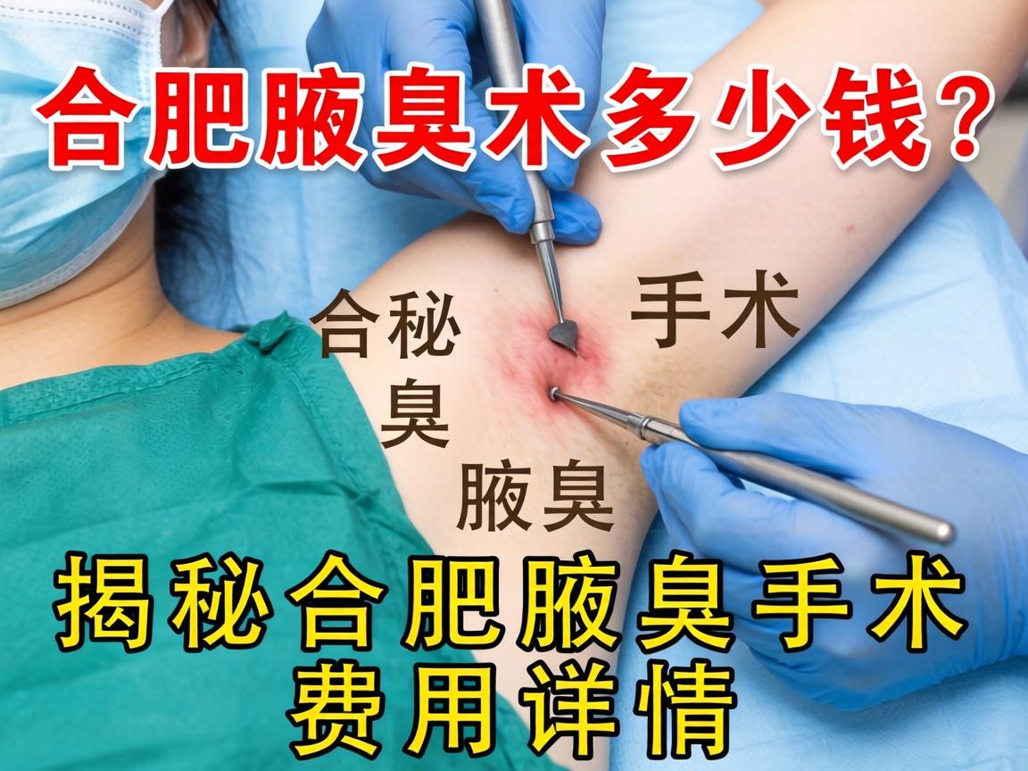 合肥腋臭手术多少钱？揭秘合肥腋臭手术费用详情
