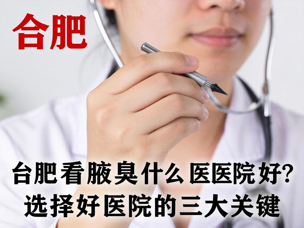 合肥看腋臭什么医院好？选择好医院的三大关键