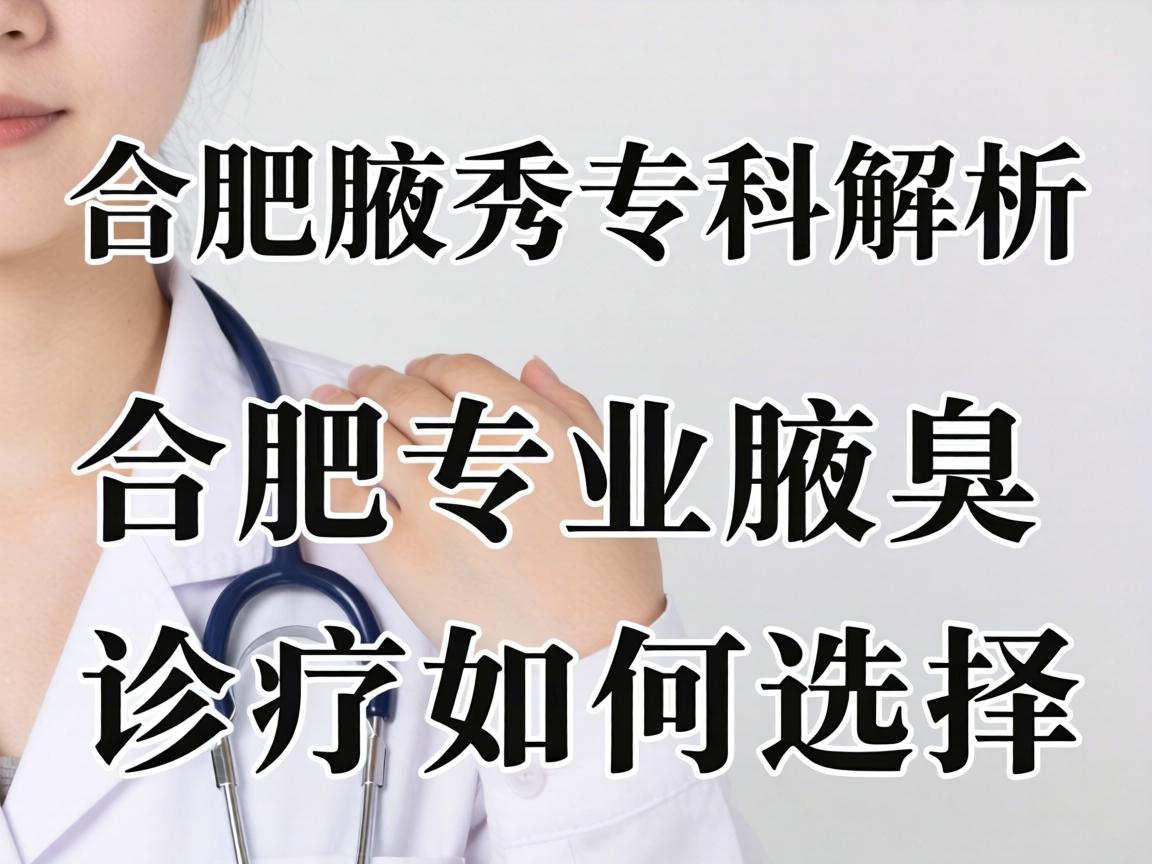 合肥腋秀专科解析，合肥专业腋臭诊疗如何选择