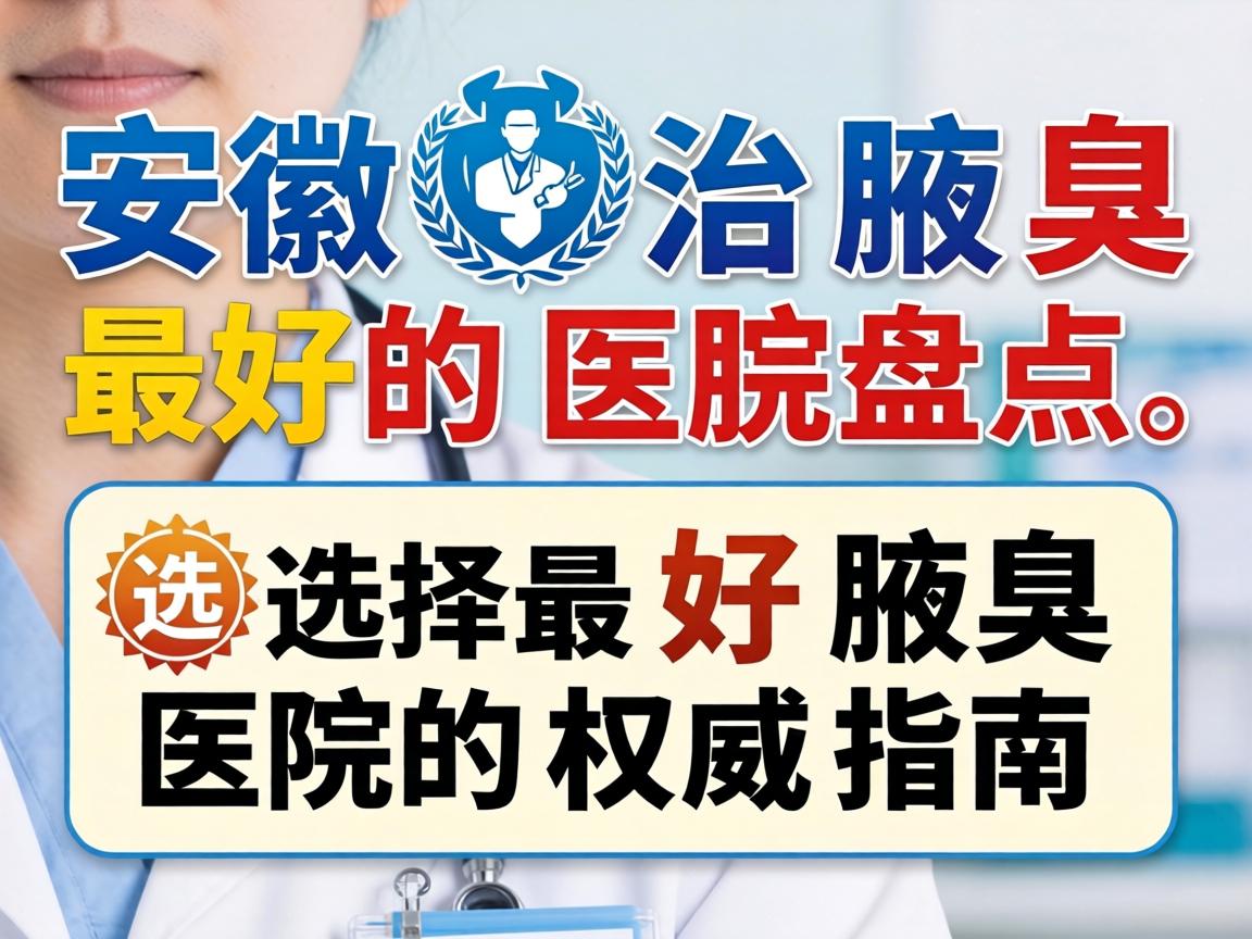 安徽治腋臭最好的医院盘点，选择最好腋臭医院的权威指南