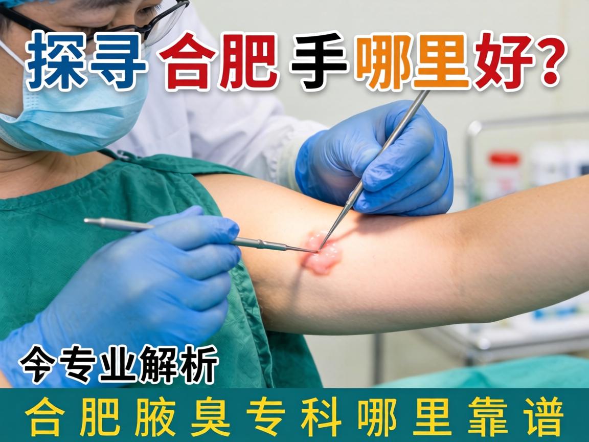 探寻合肥腋臭手术哪里好？专业解析合肥腋臭专科哪里靠谱