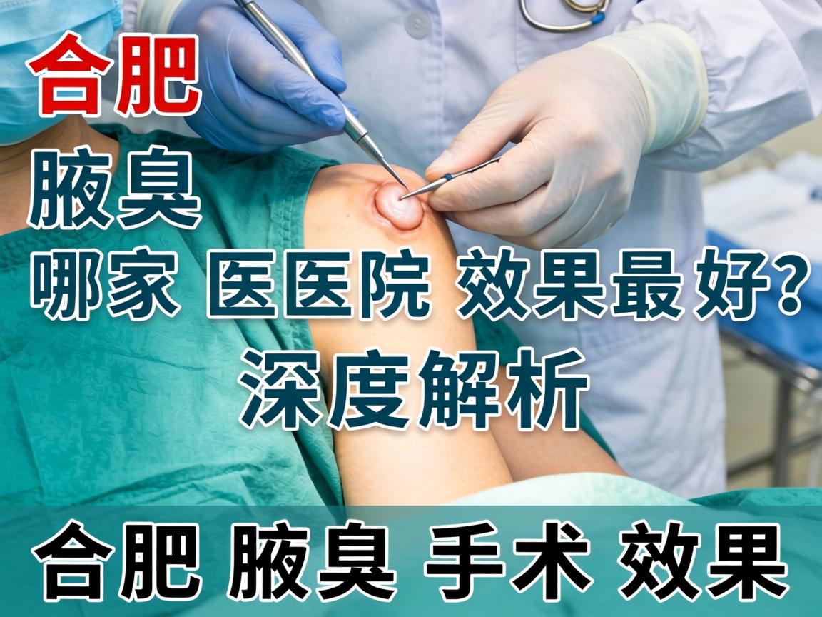 合肥腋臭手术哪家医院效果最好？深度解析合肥腋臭手术效果