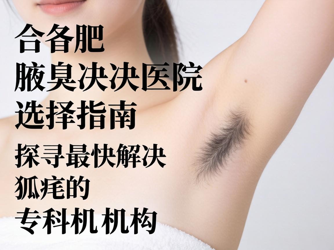 合肥腋臭解决医院选择指南，探寻最快解决狐臭的专科机构