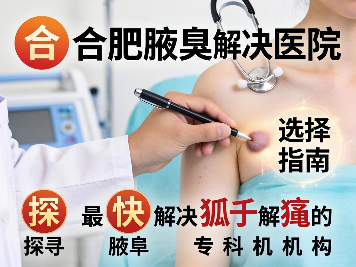 合肥腋臭解决医院选择指南，探寻最快解决狐臭的专科机构