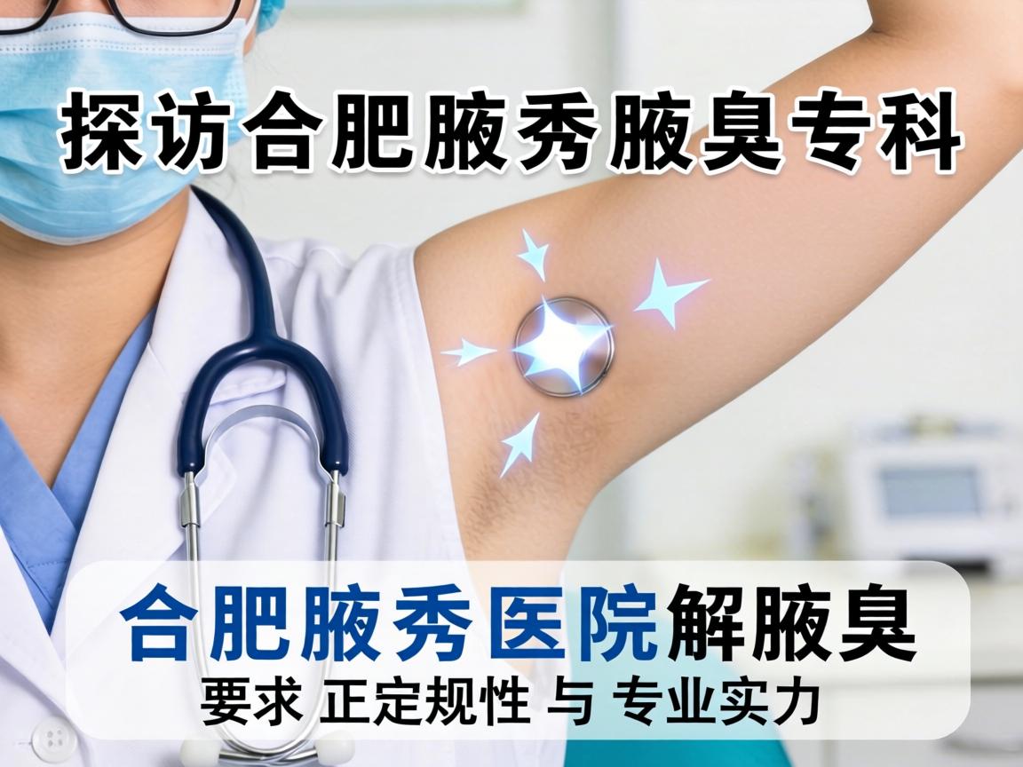探访合肥腋秀腋臭专科，解析合肥腋秀医院的正规性与专业实力